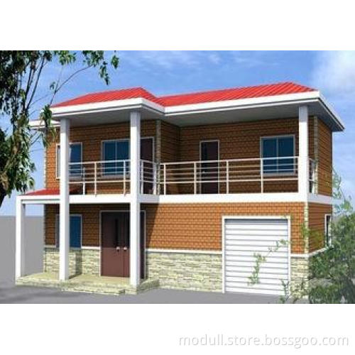 Beach Prfab Bungalow Luxury Light Steel House With Garage P